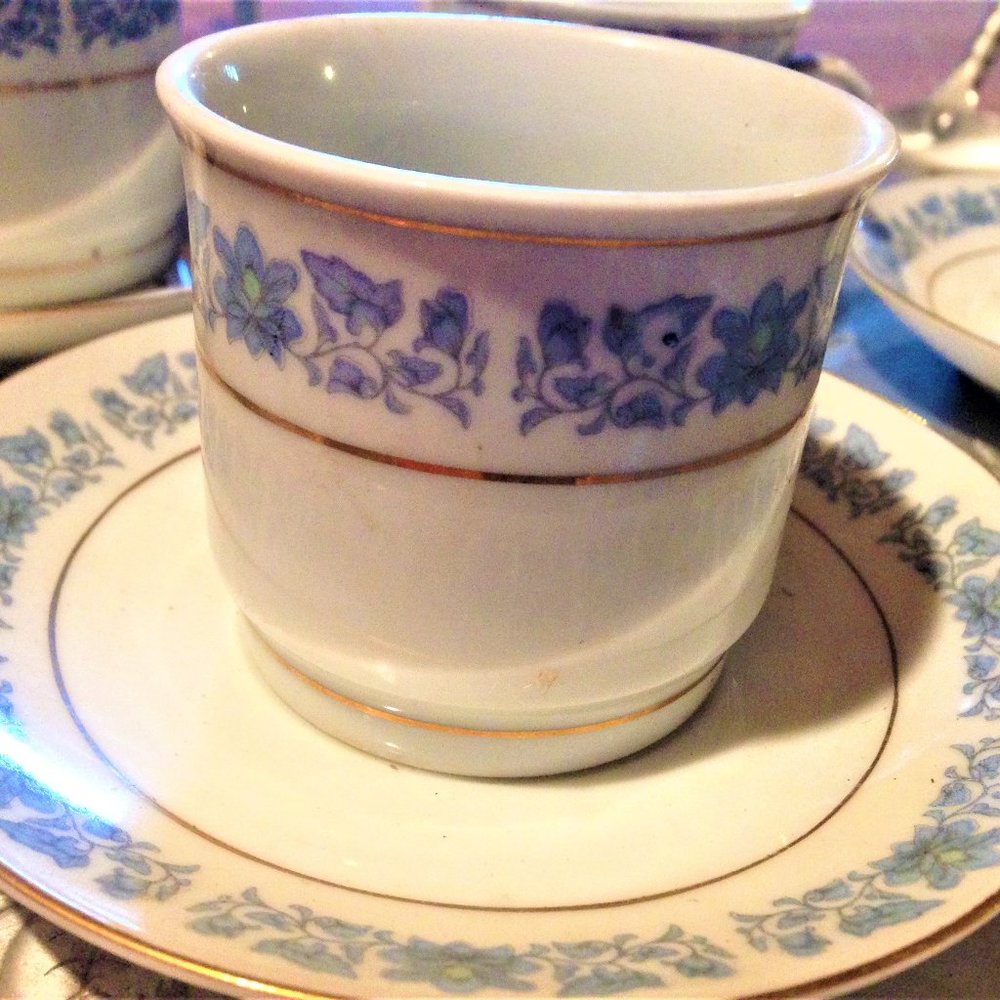 China Tea Cup Set & Platter
